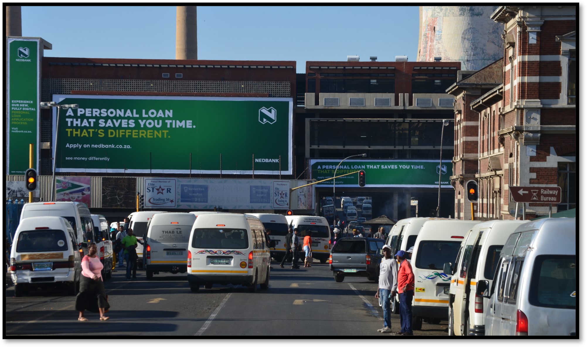 billboard advertising in BLOEMFONTEIN TAXI RANK large