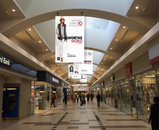 billboard advertising in Dihlabeng Mall, Banners