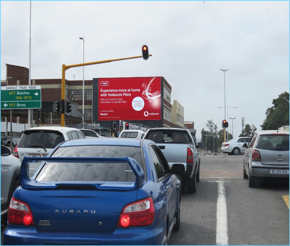 billboard advertising in Durban, Thusi Rd & Umgeni Rd, Greyville
