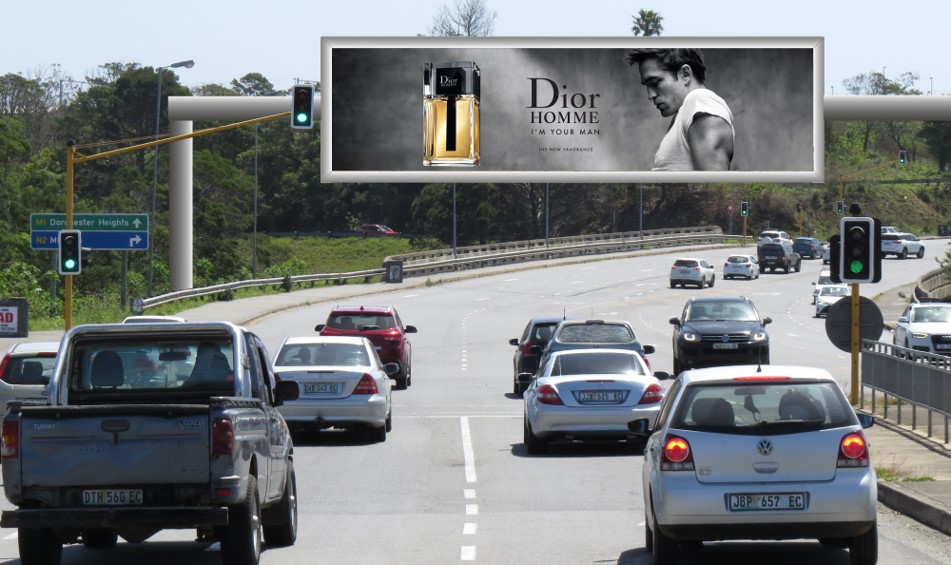 billboard advertising East London, Western Avenue (M1)