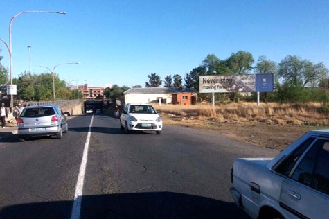 billboard advertising in Kroonstad on the R76