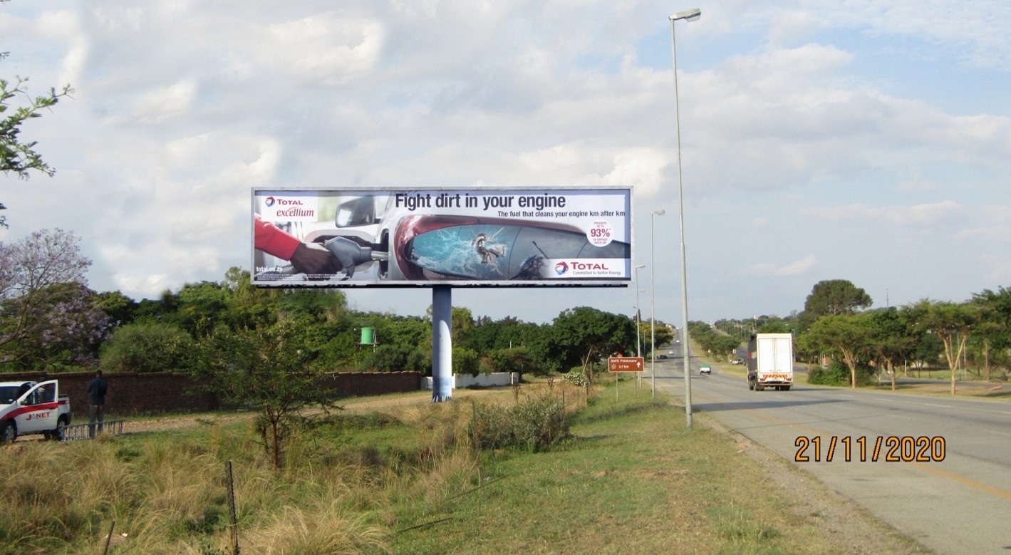 billboard advertising in N1 (Thabo Mbeki St), Polokwane, Limpopo