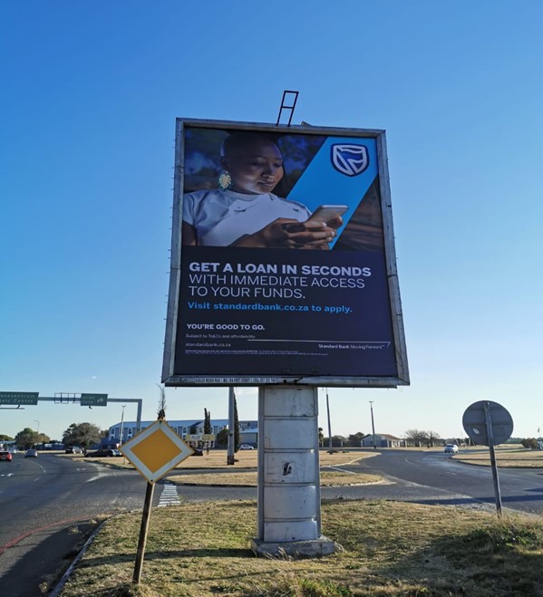 billboard advertising in WELKOM Koppie Allen Rd.