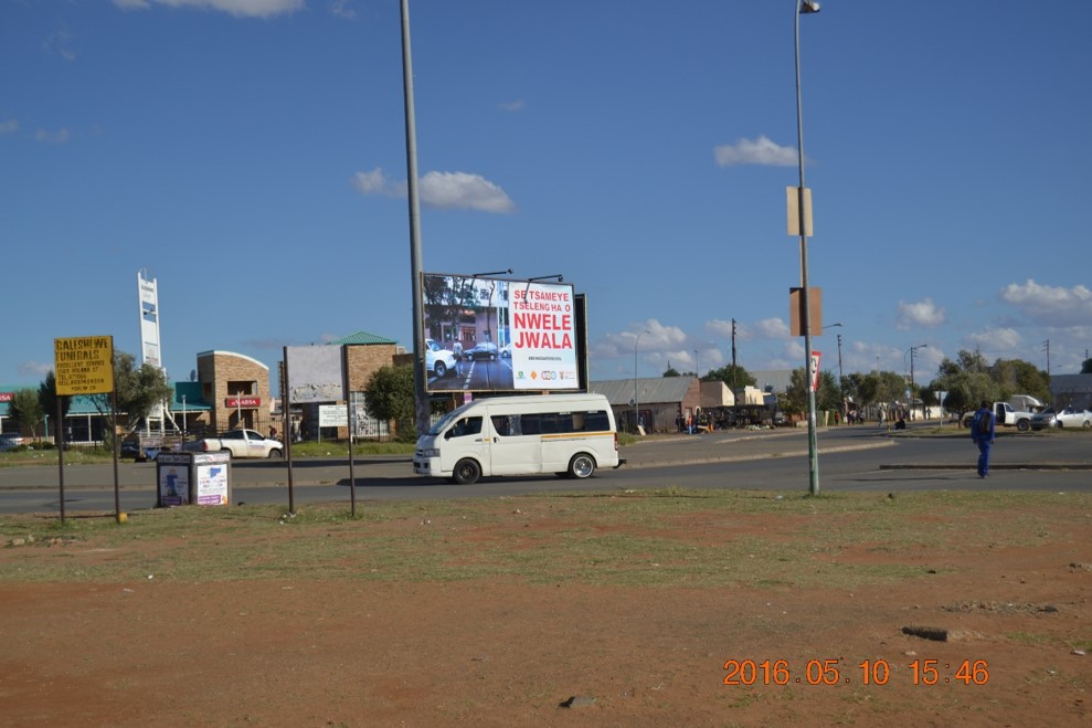 billboard advertising in Kimberley, Galeshewe