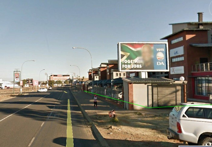 billboard advertising in Kimberley, Oliver Road