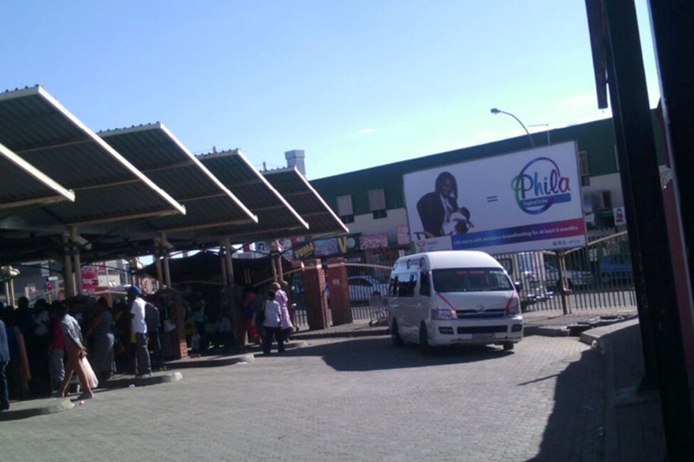 billboard advertising in Kimberley Taxi Rank