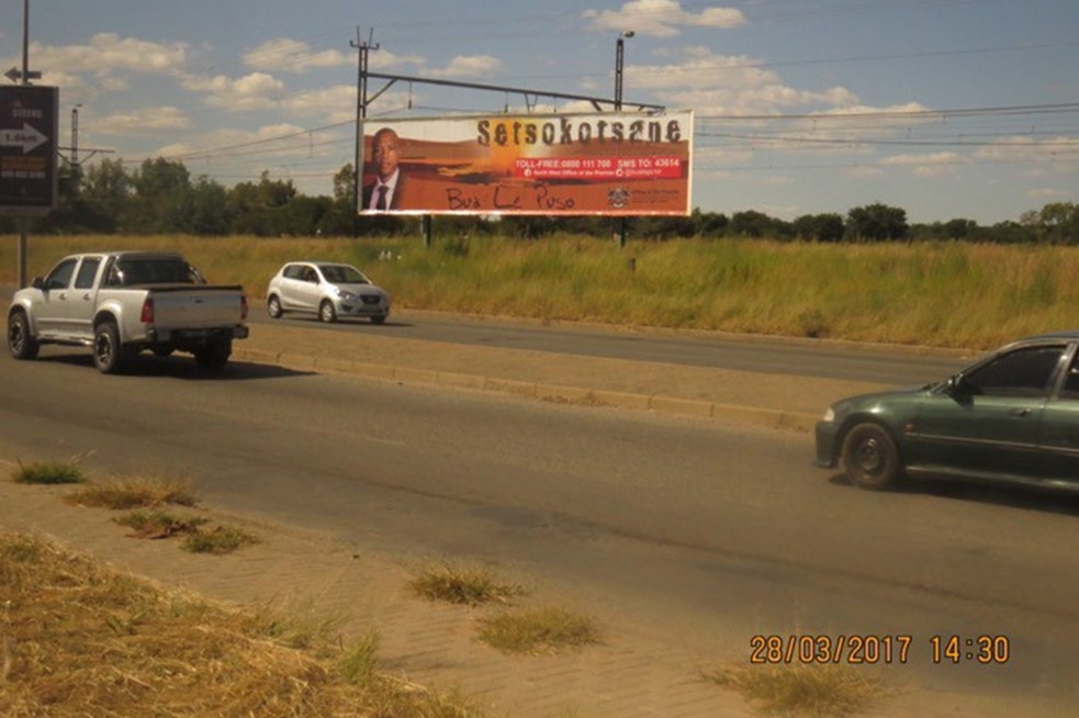 billboard in Klerksdorp – Entrance