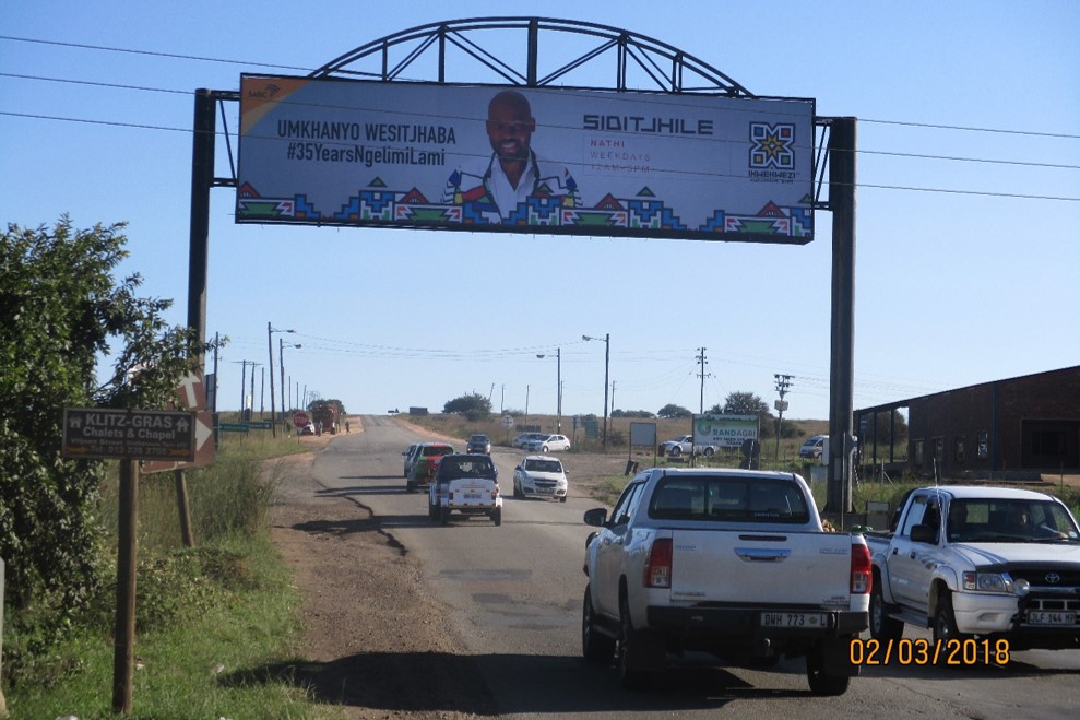 Lydenburg exit billboard