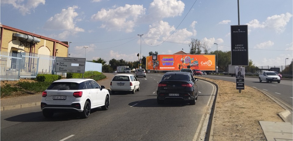 Fourways Office Park – view from Fourways Boulevard billboard
