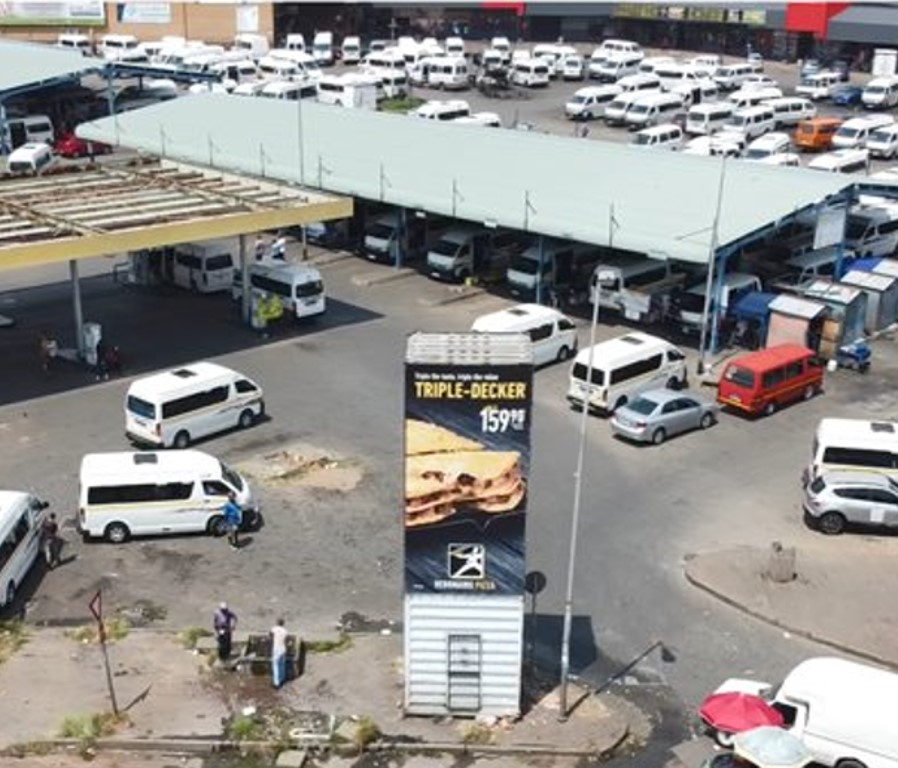 Marabastad, Belle Ombre Taxi Rank, Tshwane Tower Billboard
