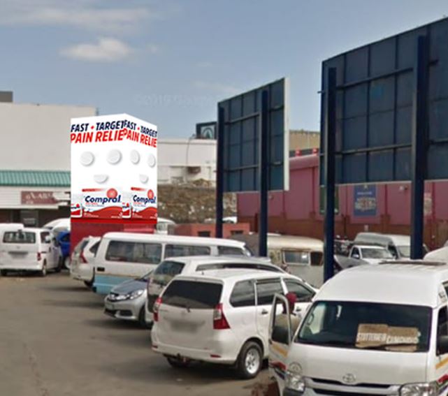 taxi city east london tower billboard